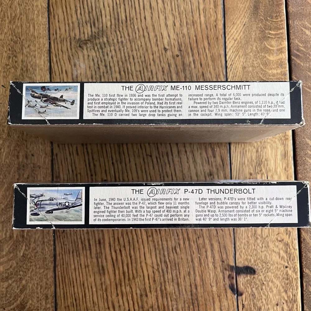 Airfix Craft Master 1/72 Scale Planes Me-110 Messerschmitt And P-47D Thunderbolt